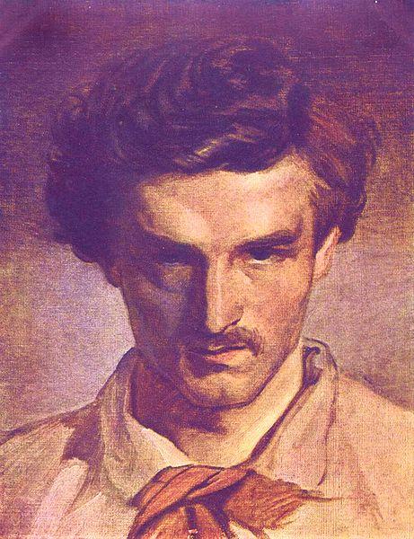 Anselm Feuerbach Self portrait France oil painting art